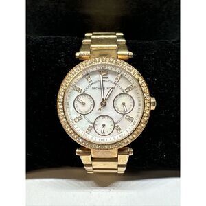 Michael Kors Mini Parker MK5616 Women Rose Gold Analog Dial Quartz Watch JNA223